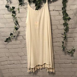 NWT - Fringed Beach Coverup